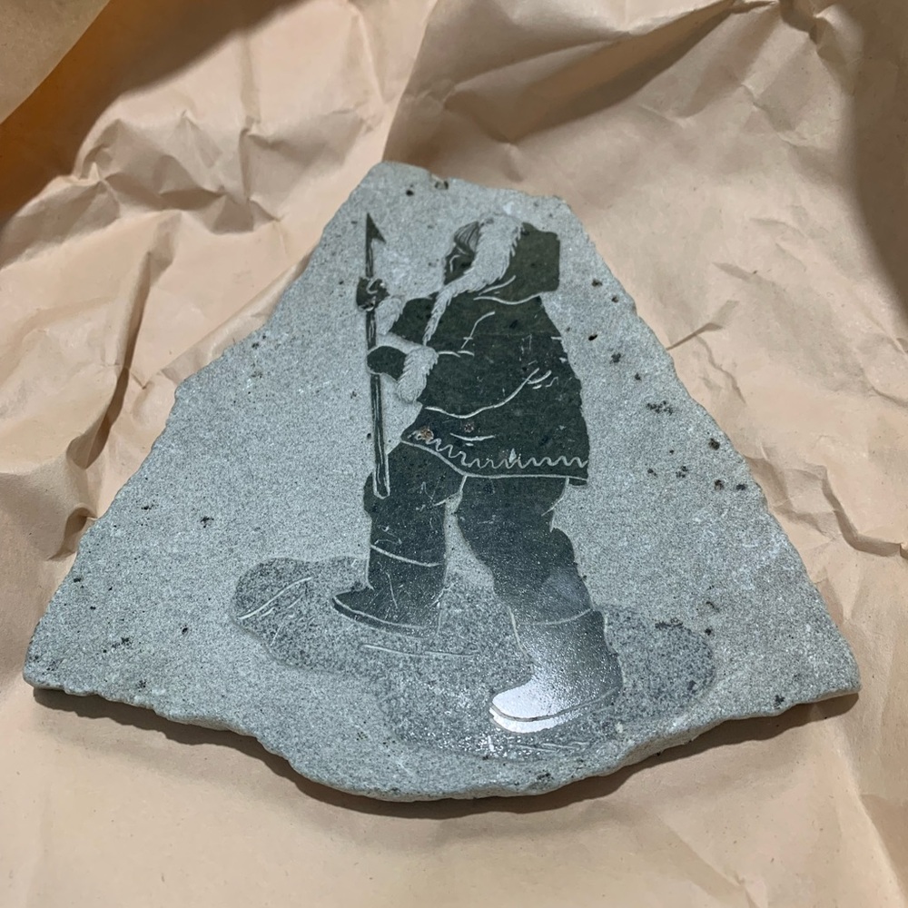 Inuit Stone Art Sculpture - Gray